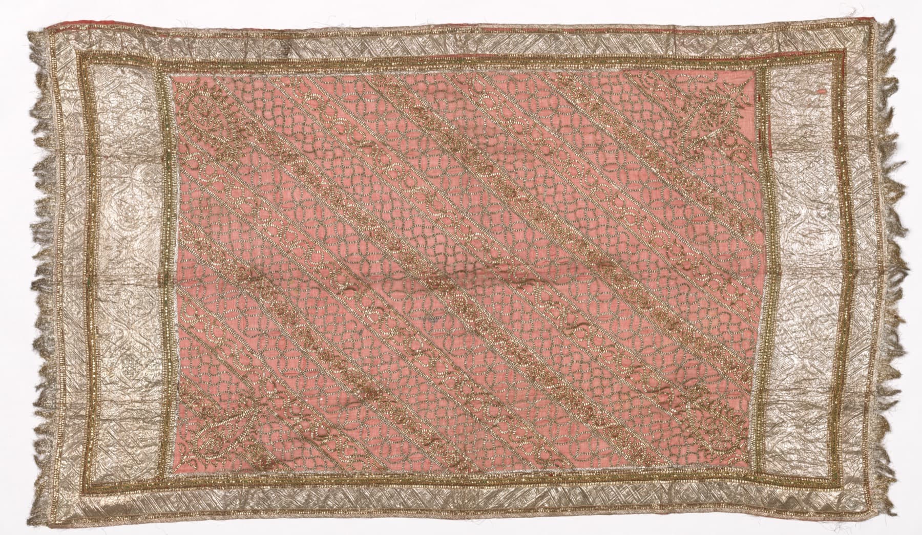 Embroidered Sari, India, Patna, 19th - early 20th century