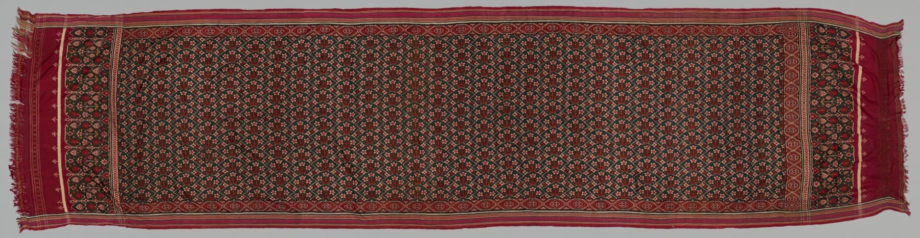Silk Patolu Sari, India, Gujarat, 19th century
