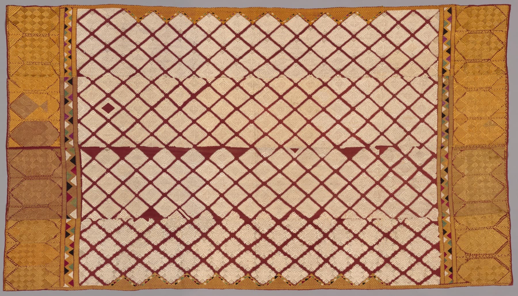 Head Shawl ("Phulkari"), India, Punjab, 19th century
